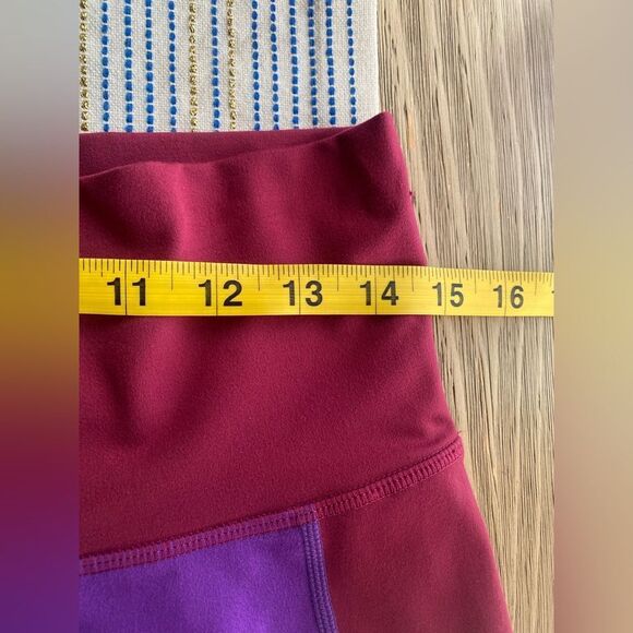 TEREZ Electric Purple And Black Raspberry TLC Colorblock Leggings Sz L NWT - Picture 13 of 16